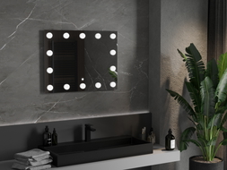 Mexen Dona oglindă de baie cu iluminare 80 x 60 cm, LED 6000K, antiaburire - 9818-080-060-611-00