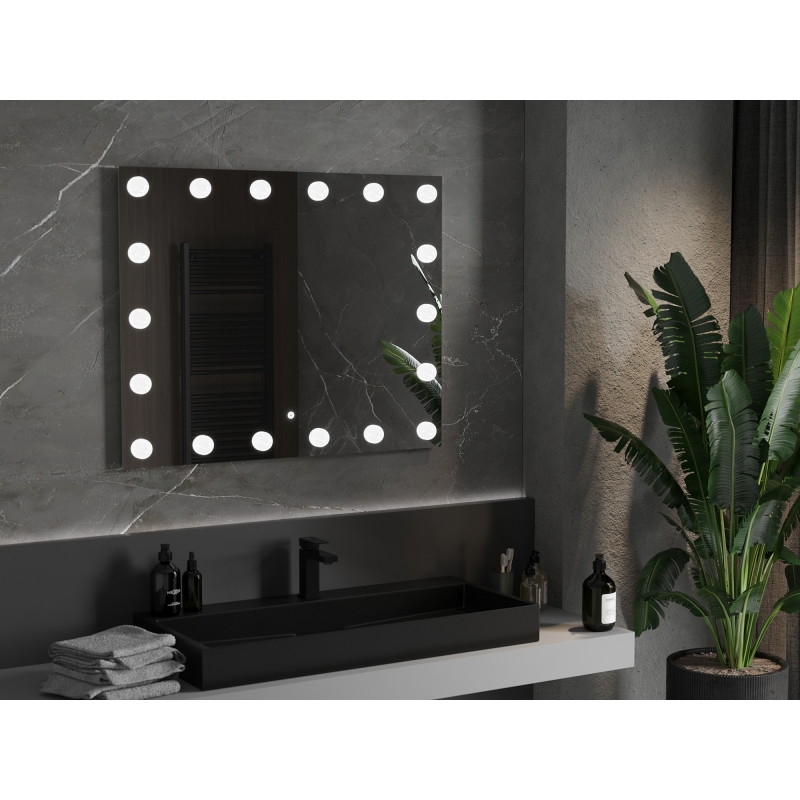 Mexen Dona 100 x 80 cm-es, LED 6000K, páramentesített fürdőszobai megvilágított tükör - 9818-100-080-611-00