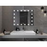 Mexen Dona LED-es, 100 x 80 cm-es fürdőszobai tükör, 6000K, páramentes - 9818-100-080-611-00