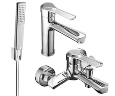 Mexen Sabre R72 fürdőkád csaptelep szett, króm - 72103R72-00