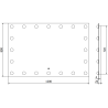 Mexen Dona oglindă de baie iluminată 120 x 80 cm, LED 6000K, anti-abur - 9818-120-080-611-00