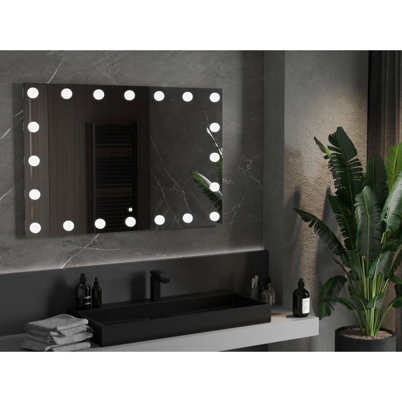 Mexen Dona oglindă de baie iluminată 120 x 80 cm, LED 6000K, antiabur - 9818-120-080-611-00