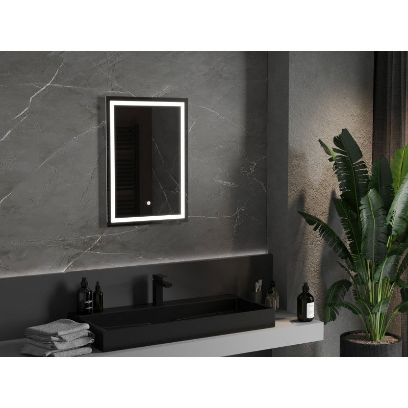 Mexen Miko oglindă de baie iluminată 50 x 70 cm, LED 6000K, anti-aburire - 9819-050-070-611-00