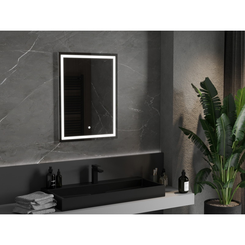 Mexen Miko oglindă de baie iluminată 60 x 80 cm, LED 6000K, anti-aburire - 9819-060-080-611-00