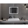 Mexen Miko megvilágított fürdőszobai tükör 80 x 60 cm, LED 6000K, anti-pára - 9819-080-060-611-00