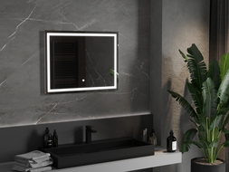 Mexen Miko oglindă iluminată de baie 80 x 60 cm, LED 6000K, anti aburire - 9819-080-060-611-00