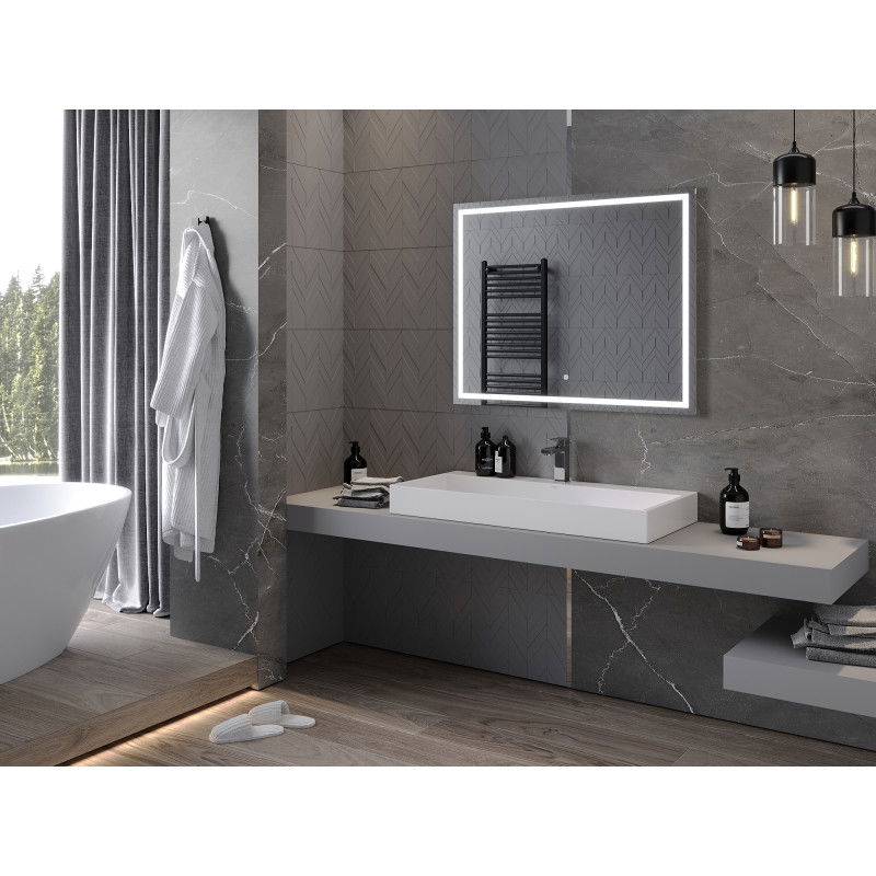 Mexen Miko LED-es fürdőszobai tükör, 100 x 80 cm, 6000K, páramentes - 9819-100-080-611-00
