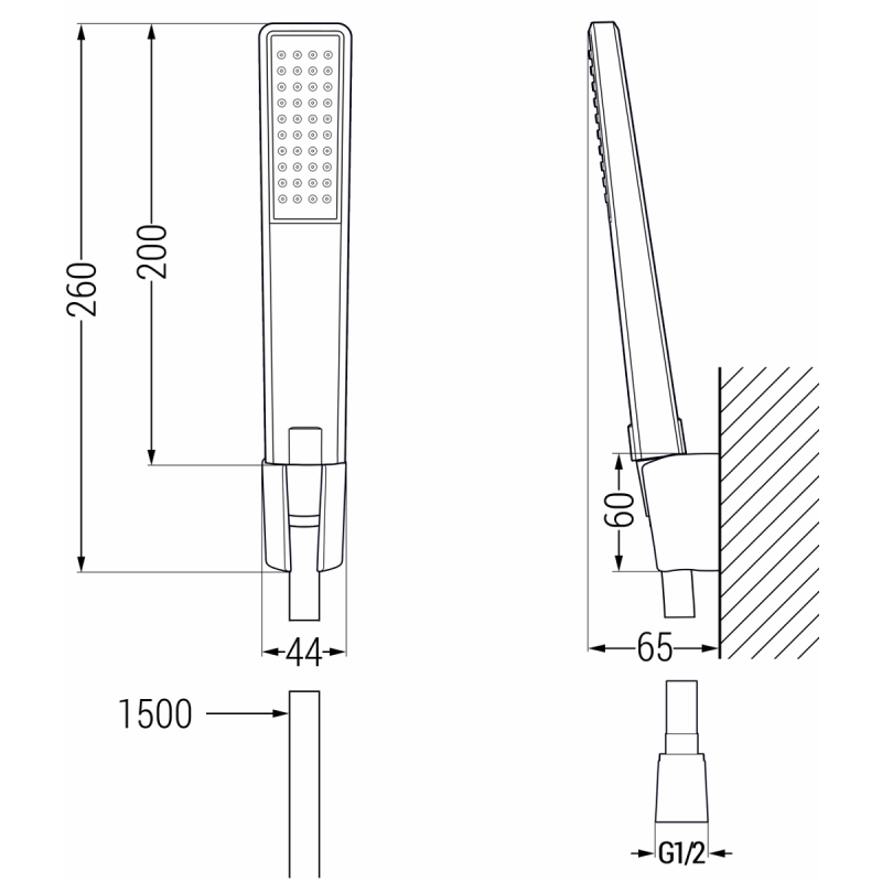 Mexen Sabre Set de baie R72, negru - 72103R72-70