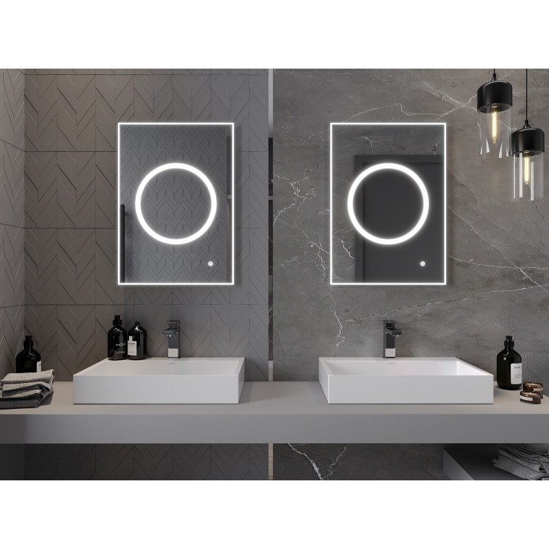 Mexen Koga oglindă de baie iluminată 50 x 70 cm, LED 6000K, anti-aburire - 9821-050-070-611-00