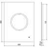 Mexen Koga oglindă de baie iluminată 60 x 80 cm, LED 6000K, anti-aburire - 9821-060-080-611-00