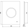 Mexen Koga oglindă pentru baie iluminată 60 x 80 cm, LED 6000K, antiaburire - 9821-060-080-611-00
