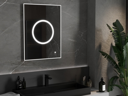Mexen Koga megvilágított fürdőszobai tükör 60 x 80 cm, LED 6000K, anti-pára - 9821-060-080-611-00