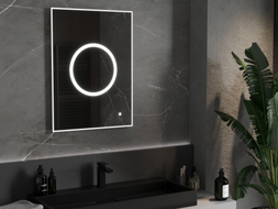 Mexen Koga megvilágított fürdőszobai tükör 60 x 80 cm, LED 6000K, páramentes - 9821-060-080-611-00