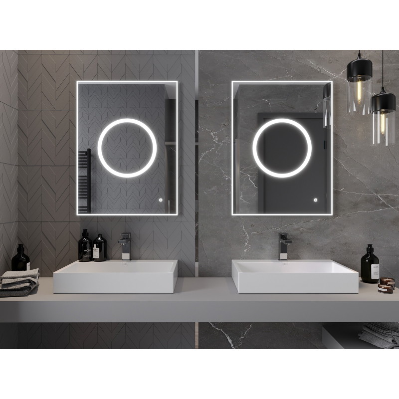 Mexen Koga oglindă de baie iluminată 60 x 80 cm, LED 6000K, anti-aburire - 9821-060-080-611-00