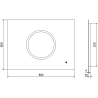 Mexen Koga oglindă de baie iluminată 80 x 60 cm, LED 6000K, anti-abur - 9821-080-060-611-00
