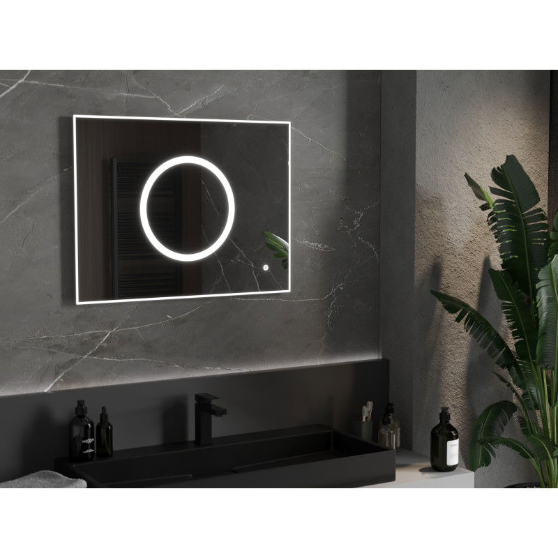 Mexen Koga oglindă de baie iluminată 80 x 60 cm, LED 6000K, anti-abur - 9821-080-060-611-00