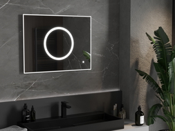 Mexen Koga oglindă iluminată de baie 80 x 60 cm, LED 6000K, anti aburire - 9821-080-060-611-00