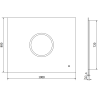 Mexen Koga 100 x 80 cm-es, LED 6000K, páramentes fürdőszobai tükör - 9821-100-080-611-00