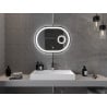 Mexen Umba oglindă de baie iluminată cu oglindă cosmetică 80 x 60 cm, LED 6000K, antiaburire - 9822-080-060-611-00