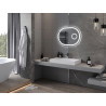 Mexen Umba oglindă de baie iluminată cu oglindă cosmetică 80 x 60 cm, LED 6000K, anti-aburire - 9822-080-060-611-00