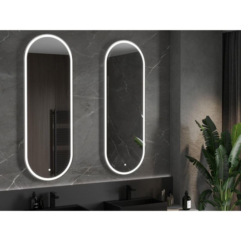 Mexen Bono LED világítású fürdőszobai tükör 55 x 155 cm, 6000K, páramentesítő - 9816-055-155-611-00