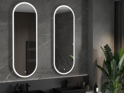 Mexen Bono LED világítású fürdőszobai tükör 55 x 155 cm, 6000K, páramentesítő - 9816-055-155-611-00