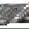 Mexen Coro oglindă iluminată de baie 45 x 120 cm, LED 6000K, anti aburire, ramă neagră - 9817-045-120-611-70