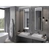 Mexen Coro 50 x 150 cm-es, LED 6000K, páramentes, fekete keretes fürdőszobai tükör - 9817-050-150-611-70