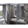 Mexen Coro oglindă de baie iluminată 50 x 150 cm, LED 6000K, antiaburire, cadru negru - 9817-050-150-611-70