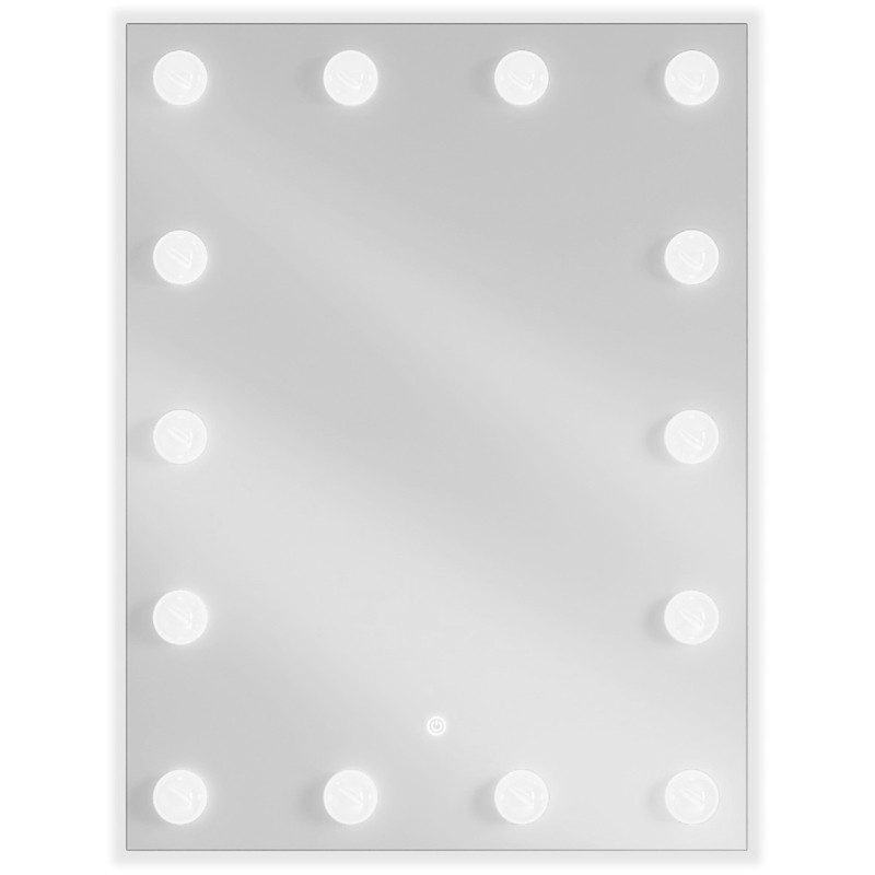 Mexen Dona 60 x 80 cm-es, megvilágított fürdőszobai tükör, LED 6000K, páramentes - 9818-060-080-611-00