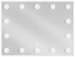 Mexen Dona 80 x 60 cm-es, LED 6000K, páramentes fürdőszobai tükör - 9818-080-060-611-00
