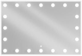 Mexen Dona 120 x 80 cm-es, LED 6000K világítós fürdőszobai tükör, páramentes - 9818-120-080-611-00