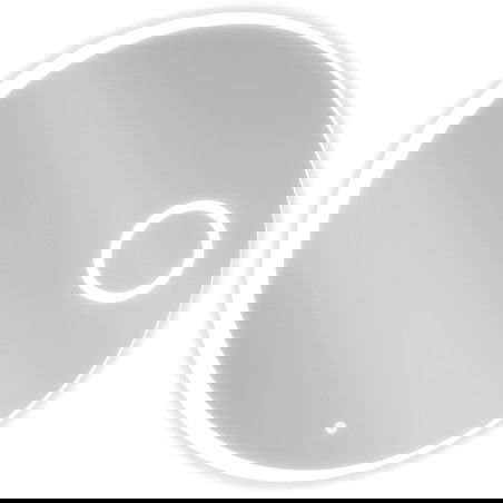 Mexen Ella oglindă de baie iluminată cu oglindă cosmetică, rotundă 80 cm, LED 6000K, anti-abur - 9811-080-080-611-00