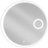 Mexen Ella oglindă de baie iluminată cu oglindă cosmetică, rotundă 80 cm, LED 6000K, antiaburire - 9811-080-080-611-00
