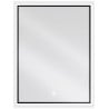 Mexen Erma oglindă iluminată de baie 60 x 80 cm, LED 6000K, anti aburire, ramă neagră - 9814-060-080-611-70