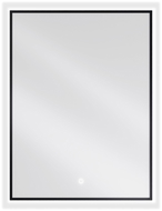 Mexen Erma 60 x 80 cm-es, LED 6000K, páramentes, fekete keretes fürdőszobai tükör - 9814-060-080-611-70