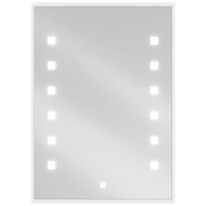 Mexen Ner 50 x 70 cm-es, LED 6000K, páramentes fűtött fürdőszobai tükör - 9809-050-070-611-00