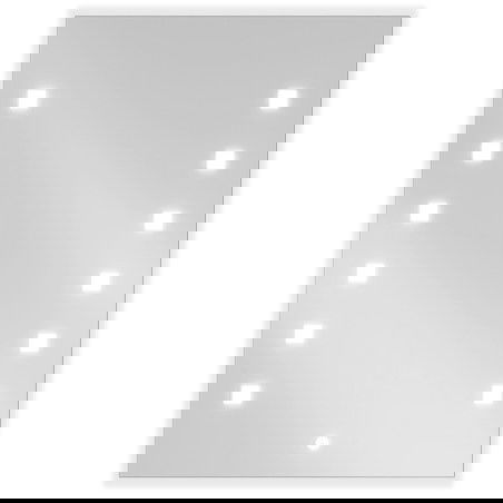 Mexen Ner oglindă de baie iluminată 50 x 70 cm, LED 6000K, antiaburire - 9809-050-070-611-00