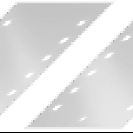 Mexen Ner oglindă iluminată de baie 60 x 80 cm, LED 6000K, anti aburire - 9809-060-080-611-00