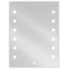 Mexen Ner oglindă de baie iluminată 60 x 80 cm, LED 6000K, anti-ceață - 9809-060-080-611-00