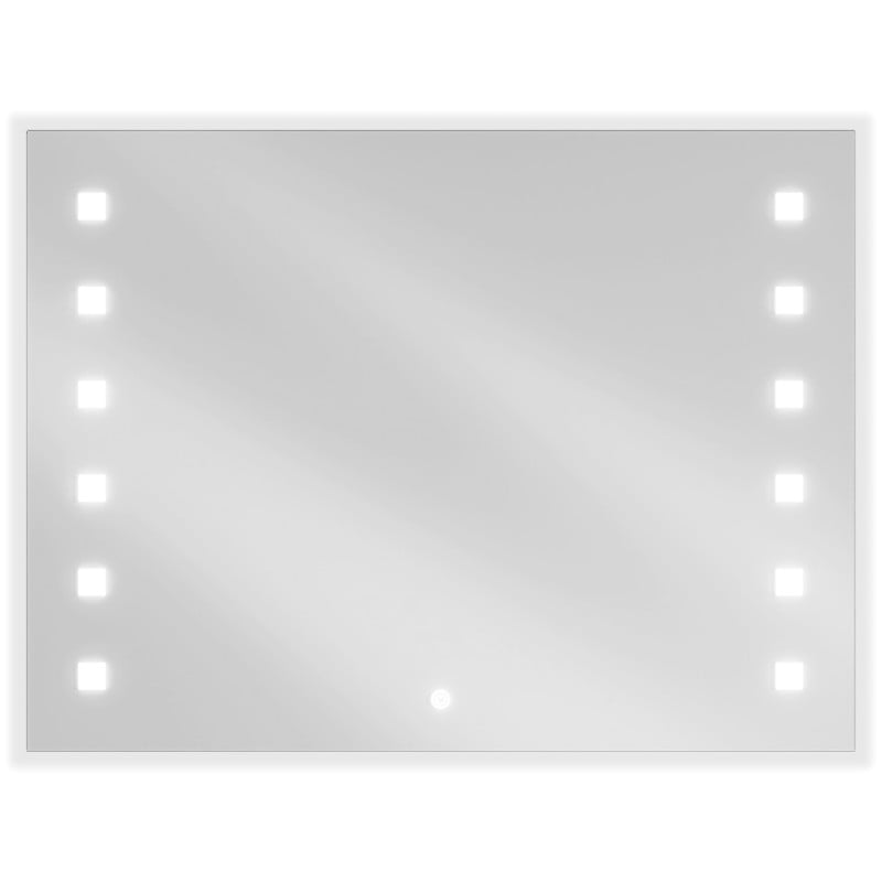 Mexen Ner világított fürdőszobai tükör 80 x 60 cm, LED 6000K, páramentes - 9809-080-060-611-00