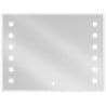 Mexen Ner oglindă de baie iluminată 80 x 60 cm, LED 6000K, anti-ceață - 9809-080-060-611-00