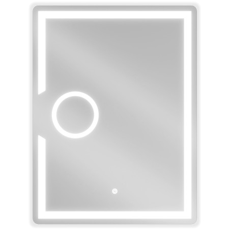 Mexen Onyx világított fürdőszobai tükör kozmetikai tükörrel 60 x 80 cm, LED 6000K, páramentesítő
