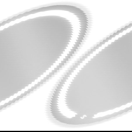 Mexen Rose oglindă de baie iluminată, rotundă 60 cm, LED 6000K, anti-ceață - 9810-060-060-611-00