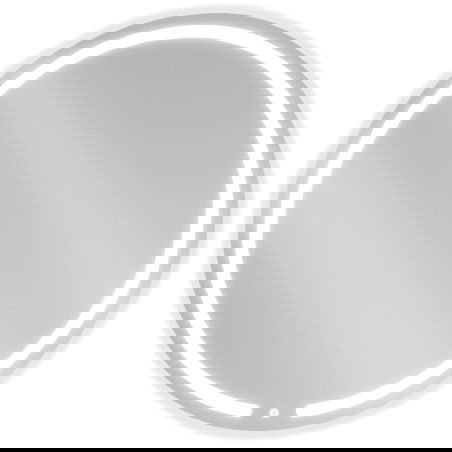 Mexen Rose oglindă de baie iluminată, rotundă 90 cm, LED 6000K, anti-aburire - 9810-090-090-611-00