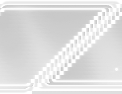 Mexen Zusa megvilágított fürdőszobai tükör 80 x 60 cm, LED 6000K, anti-pára - 9808-080-060-611-00