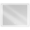 Mexen Zusa 120 x 80 cm-es LED-es fürdőszobai tükör, 6000K, páramentesítő - 9808-120-080-611-00