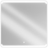Mexen Nida megvilágított fürdőszobai tükör 100 x 100 cm, LED 6000K, páramentes - 9806-100-100-611-00