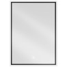 Mexen Erma oglindă de baie iluminată 50 x 70 cm, LED 6000K, anti-abur, ramă neagră - 9814-050-070-611-70