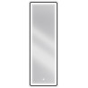 Mexen Coro oglindă de baie iluminată 50 x 150 cm, LED 6000K, antiaburire, cadru negru - 9817-050-150-611-70